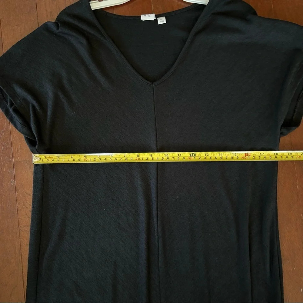 Gap casual black v- neck short sleeve knit dress XS - Picture 8 of 8